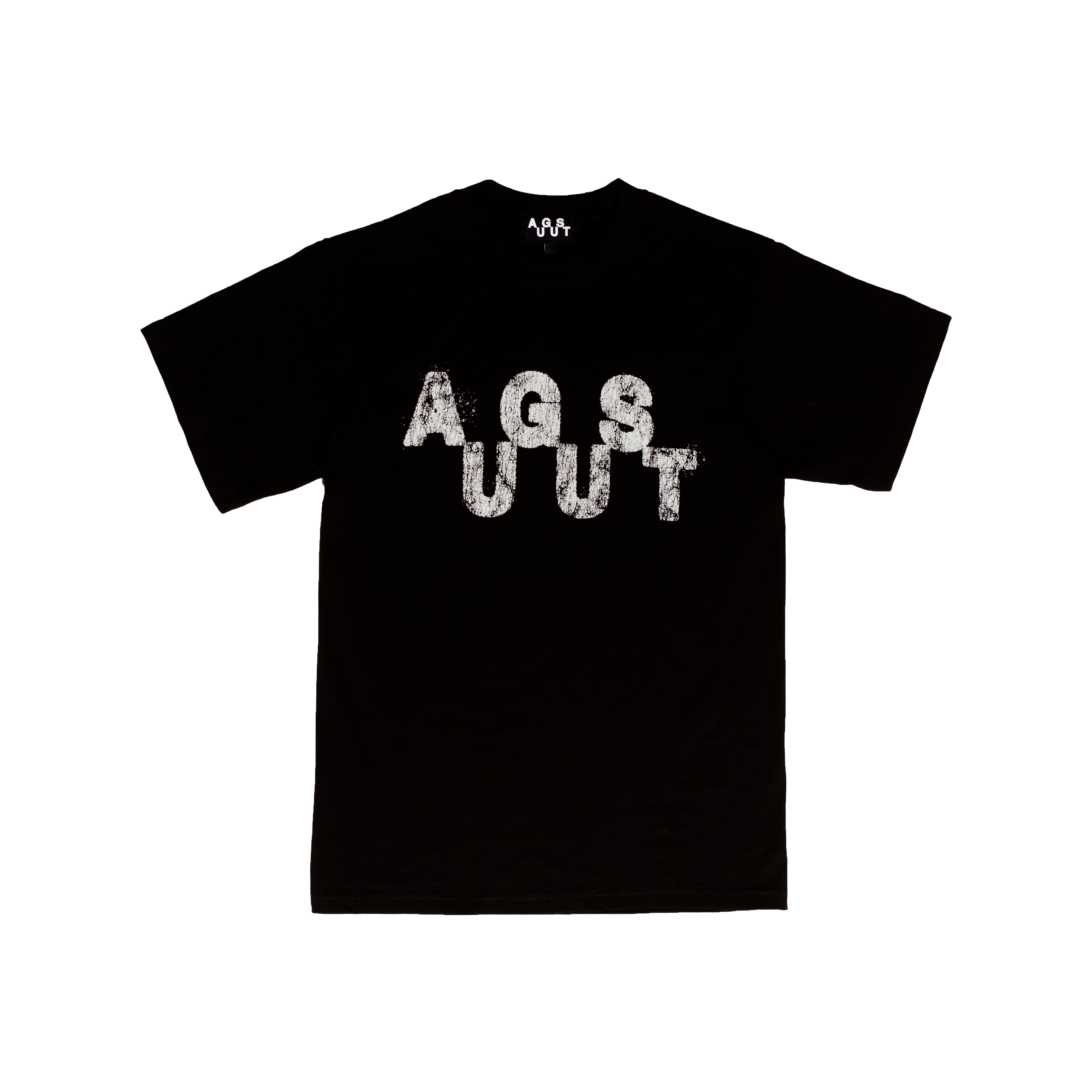 August Cotton Distressed Logo T-Shirt